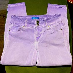 Girls Purple stretch jeans. Size 9-as shown n pics